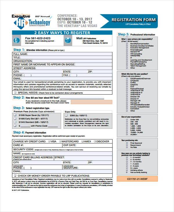 hr technology registration form