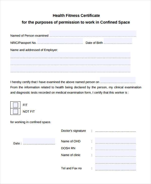 Free 35 Certificate Forms In Pdf D97 9379