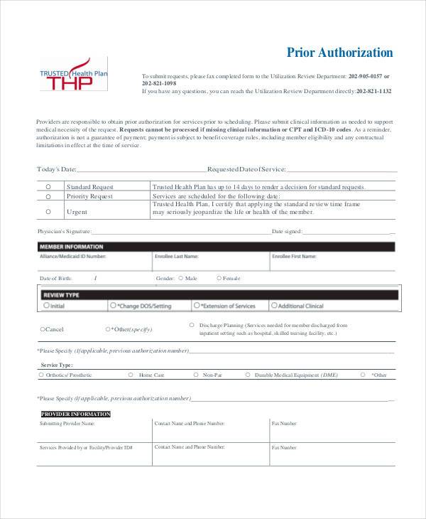 FREE 41+ Authorization Forms in PDF Excel MS word