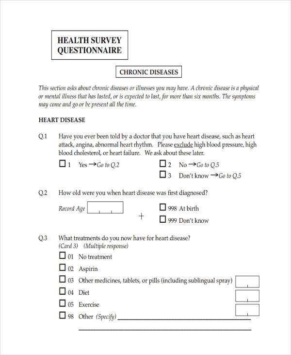 health survey questionnaire3