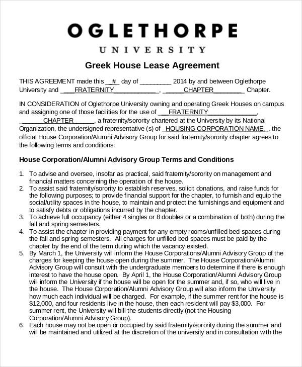 house lease agreement pdf