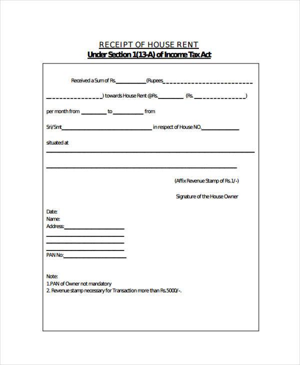 FREE 44 Receipt Forms In PDF