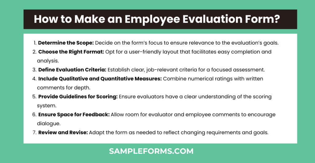 how to make an employee evaluation form 1024x530