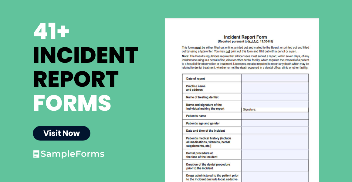 incidents report form
