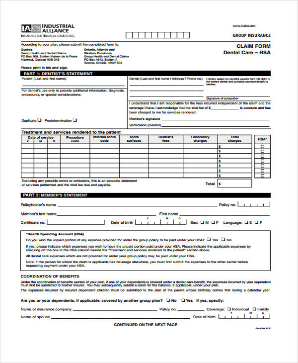 FREE 36+ Claim Form Examples in PDF Excel MS Word