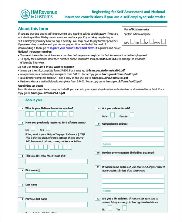 FREE 35 Self Assessment Forms In PDF FREE 35 Self Assessment Forms In PDF