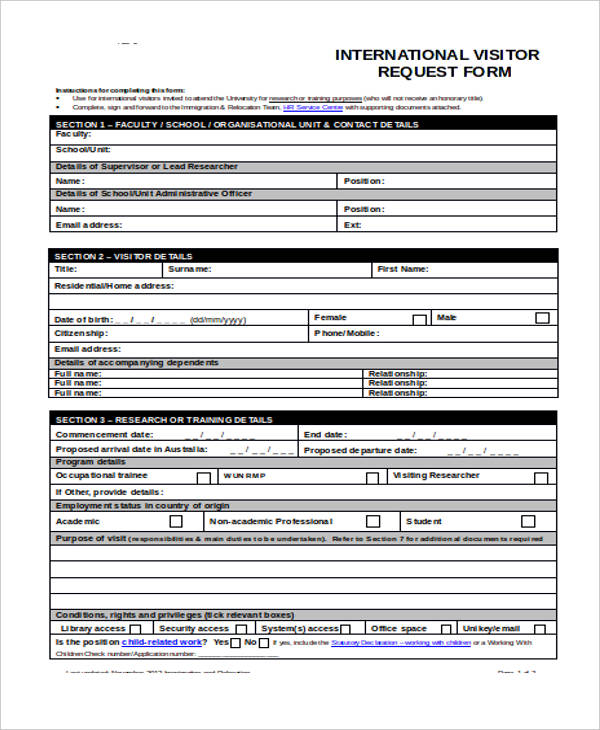 FREE 34 Travel Request Forms In PDF MS Word Excel