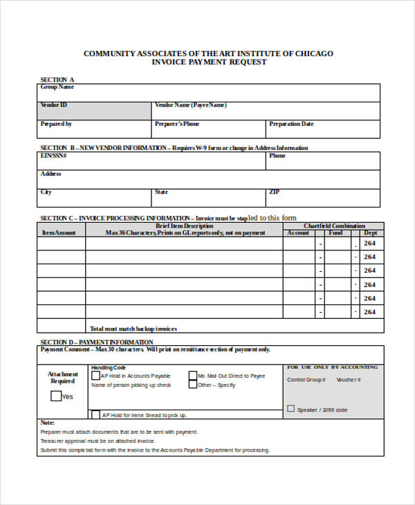 invoice payment request form2