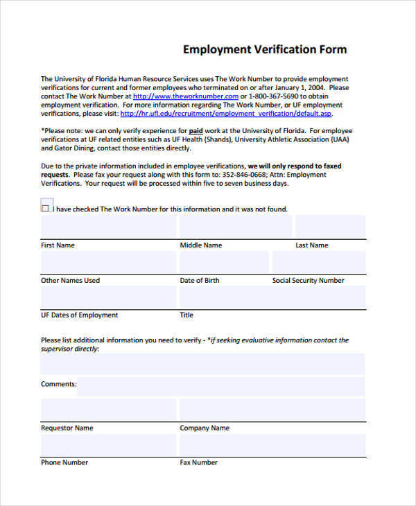 Free 32+ Verification Forms In Pdf 