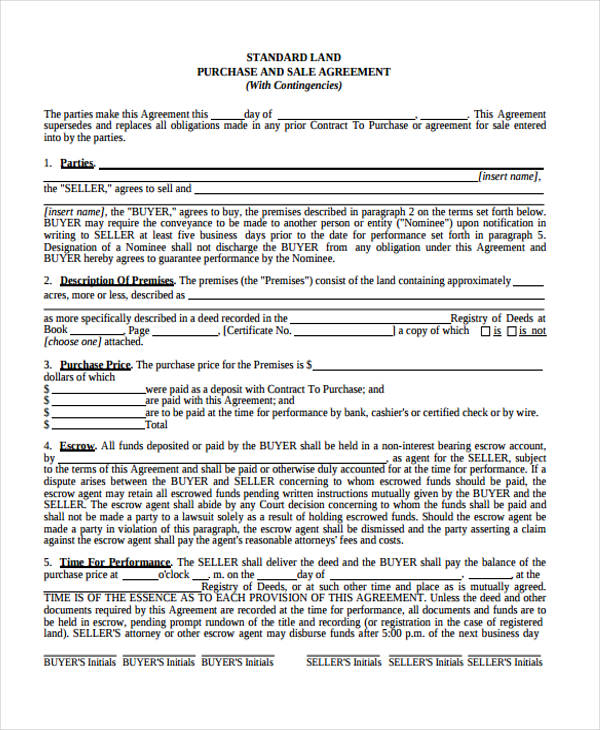 FREE 30+ Sample Purchase Agreement Forms in MS Word | PDF