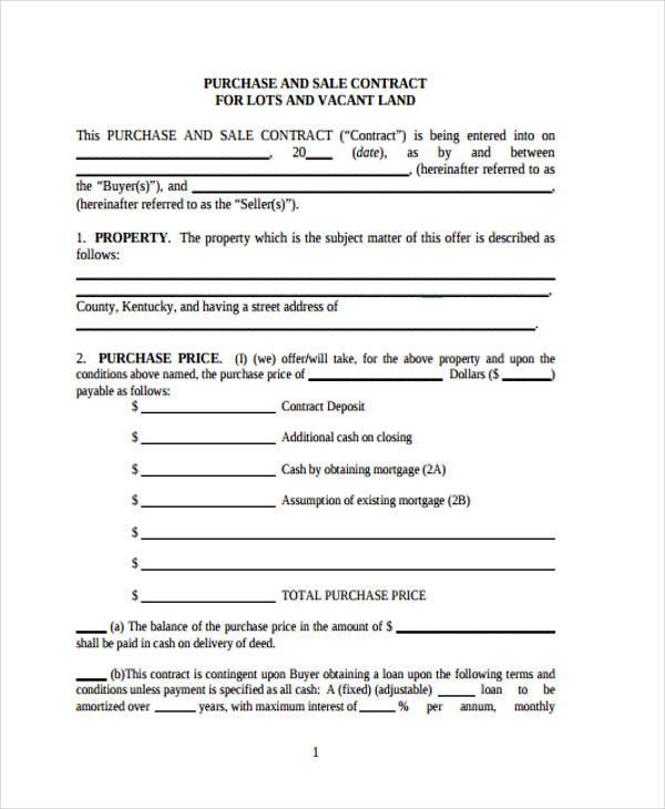land sale contract form4
