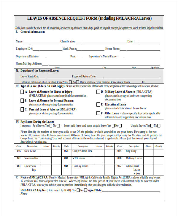 leave of absence request form2