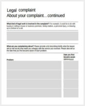 legal complaint form example1