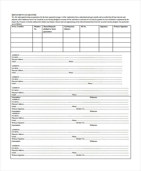 loan repayment agreement in pdf