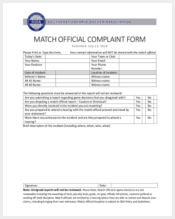 match official complaint form1