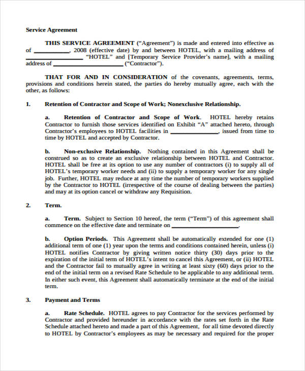 manpower temporary service agreement form1
