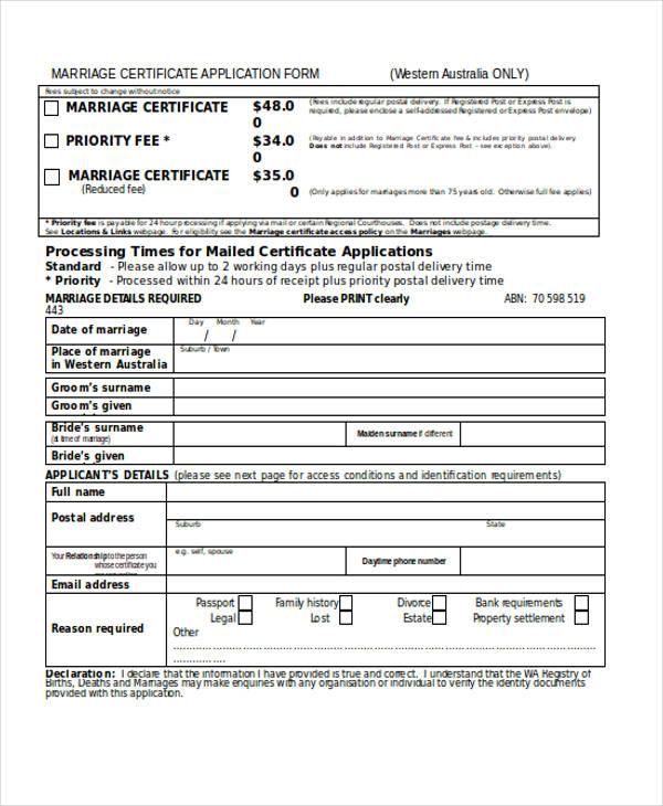 marriage certificate application form1
