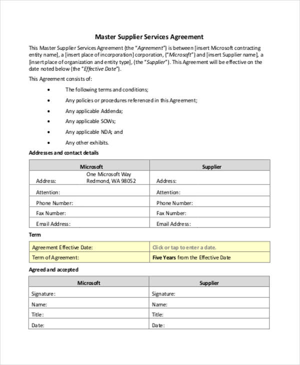 master supplier services agreement form1