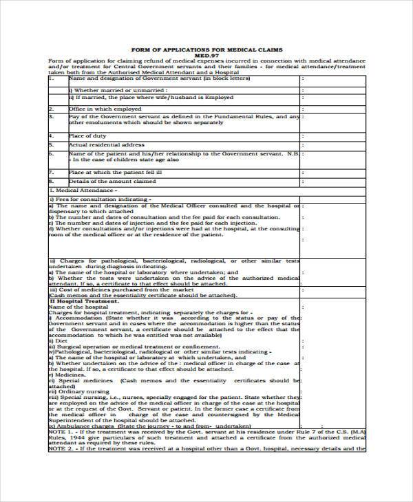 FREE 41+ Printable Medical Forms in PDF Excel MS Word