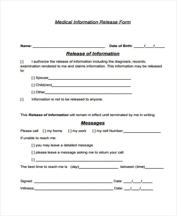 medical information release form2