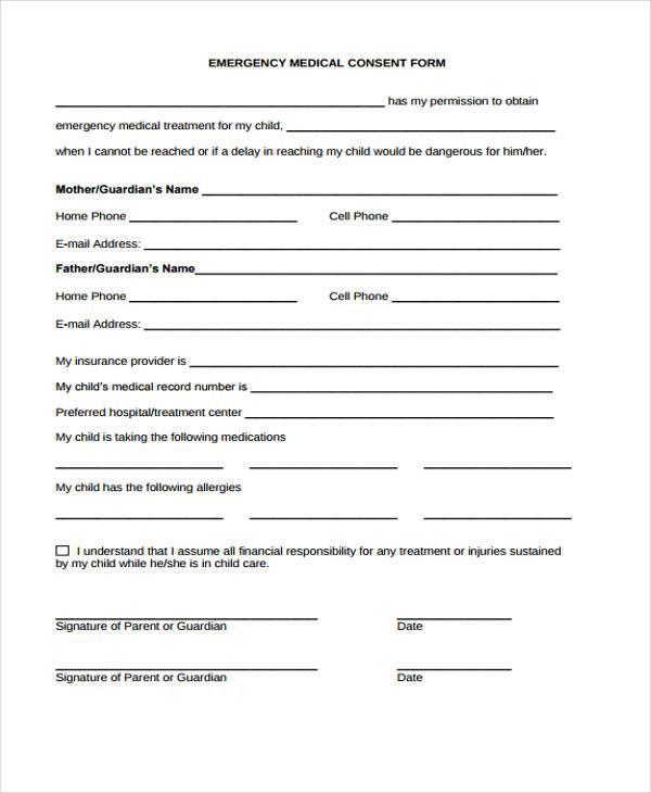 medical release consent form template