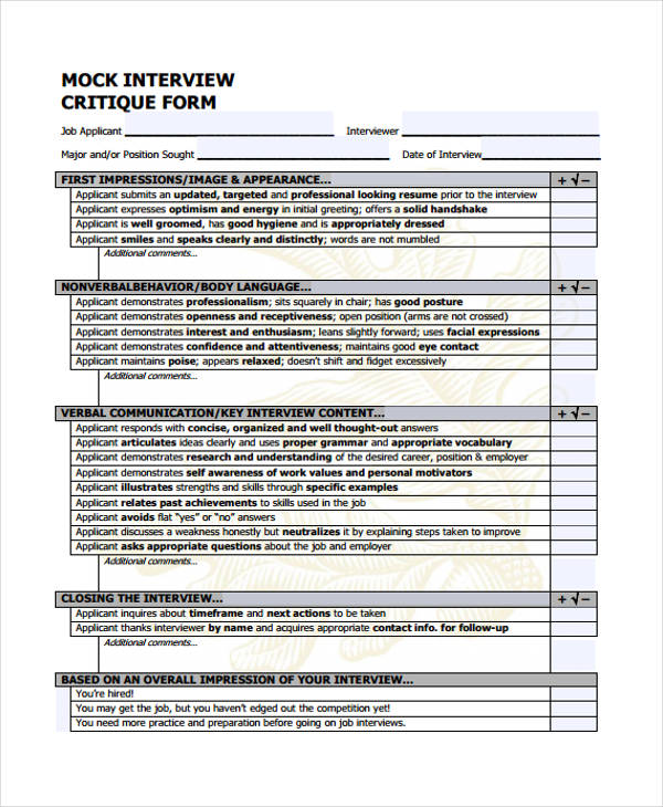 mock job interview evaluation form3