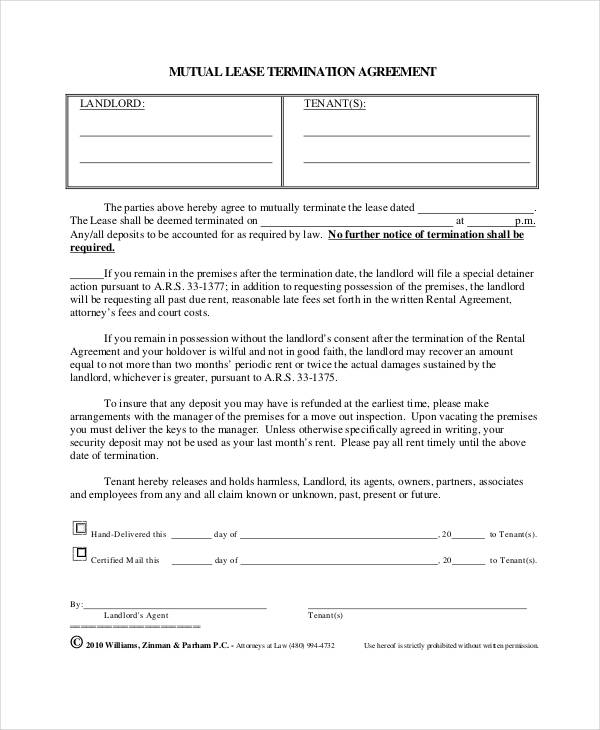 mutual lease termination agreement1