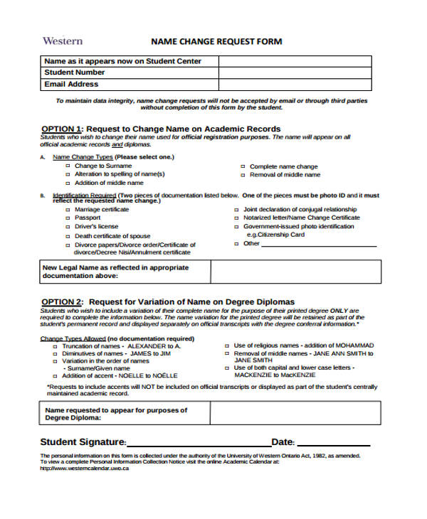 name change request form4