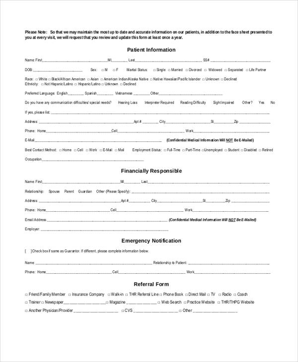 Free 34 Emergency Contact Forms In Pdf Ms Word Excel 3339