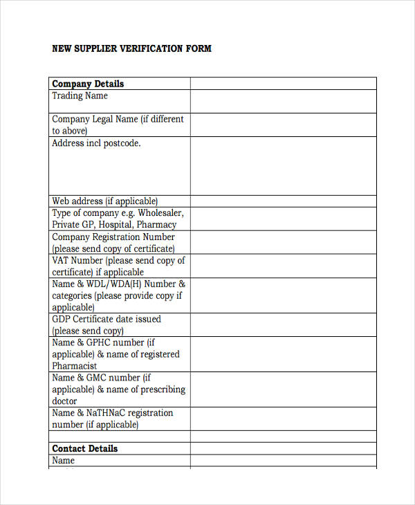 FREE 40+ Verification Form Samples, PDF, MS Word, Google Docs