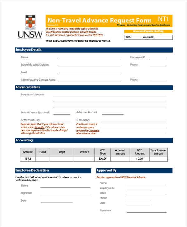 FREE 37+ Travel Request Form Examples in PDF | MS Word | Excel