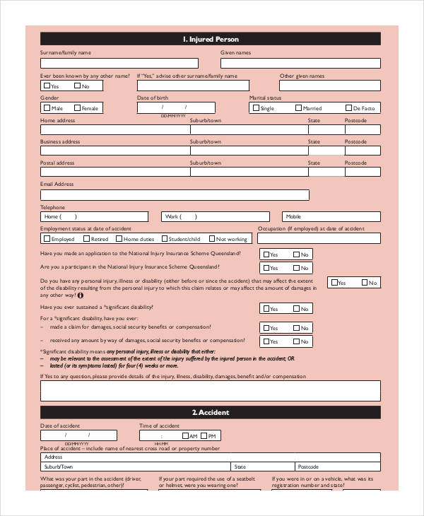 notice of claim form