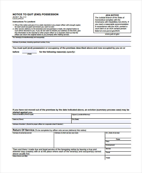 notice to quit form in pdf1