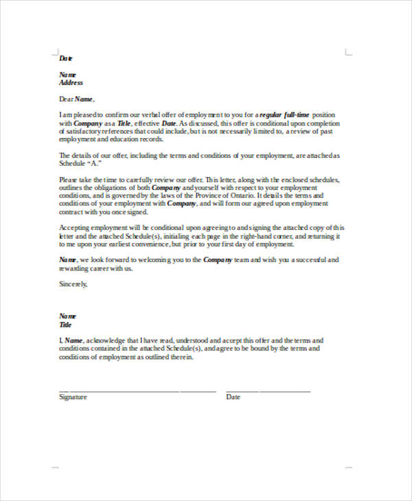 offer letter employment contract agreement form1