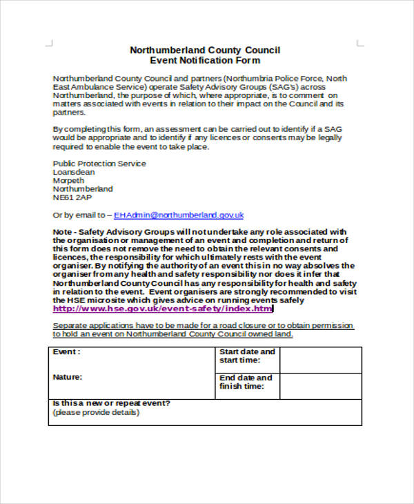 FREE 31+ Event Forms in MS Word PDF Pages