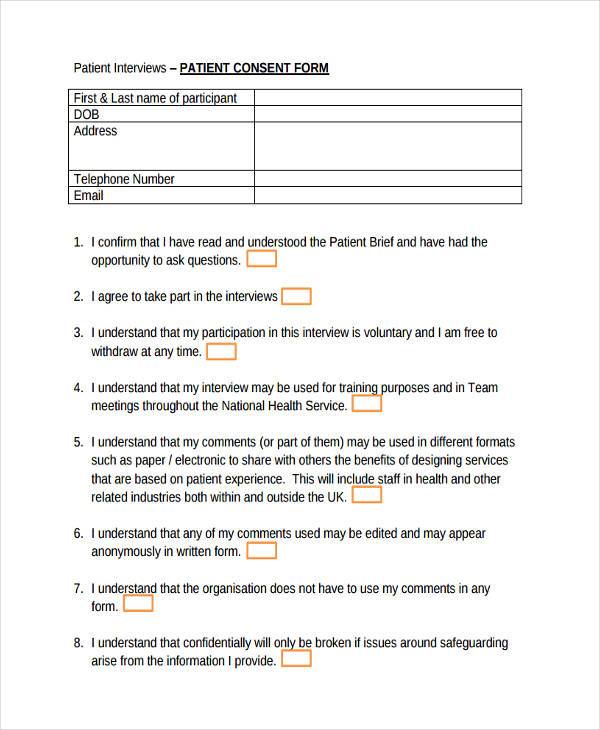 patient interview consent form1