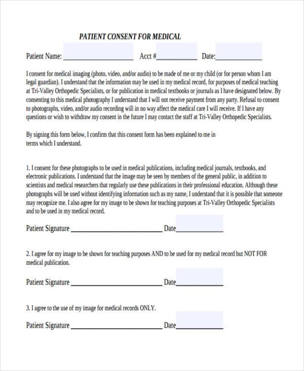 Printable Patient Consent Form 0523