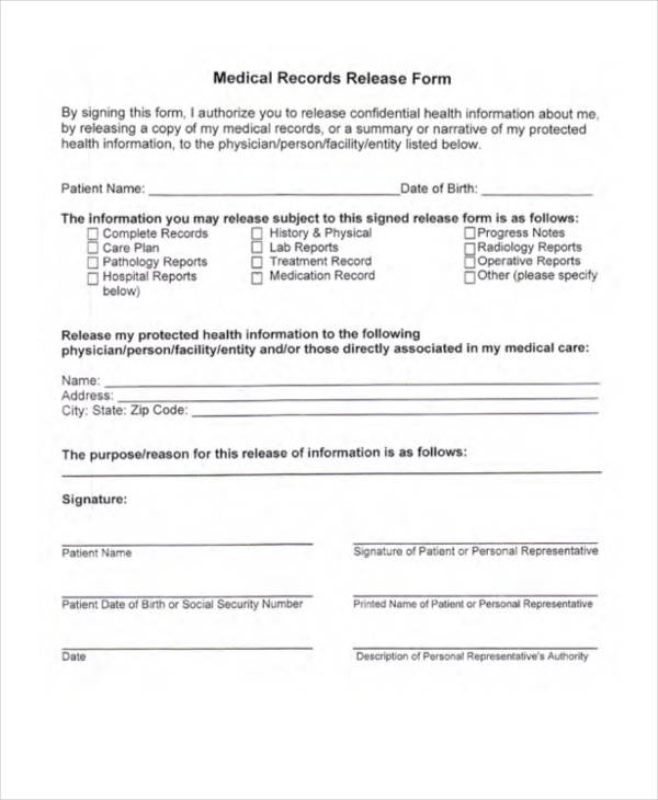 patient medical records release form1
