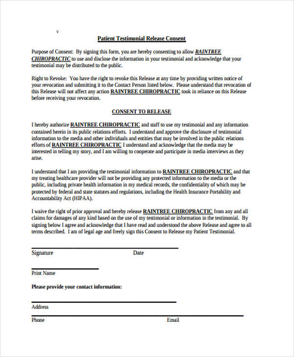 FREE 21 Sample Patient Release Forms In PDF MS Word free-21-sample-patient-release-forms-in-pdf-ms-word