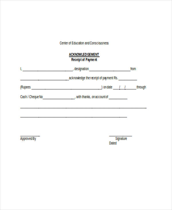 original buyers hoa receipt and acknowledgement template latest