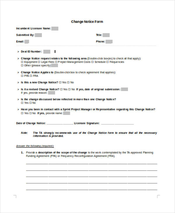 payroll change notice form2