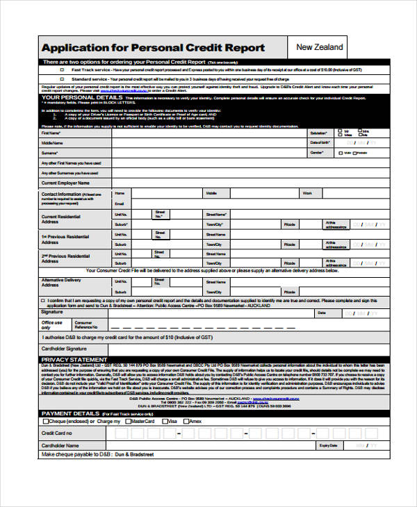 FREE 22+ Credit Application Forms in PDF | MS Word | Excel