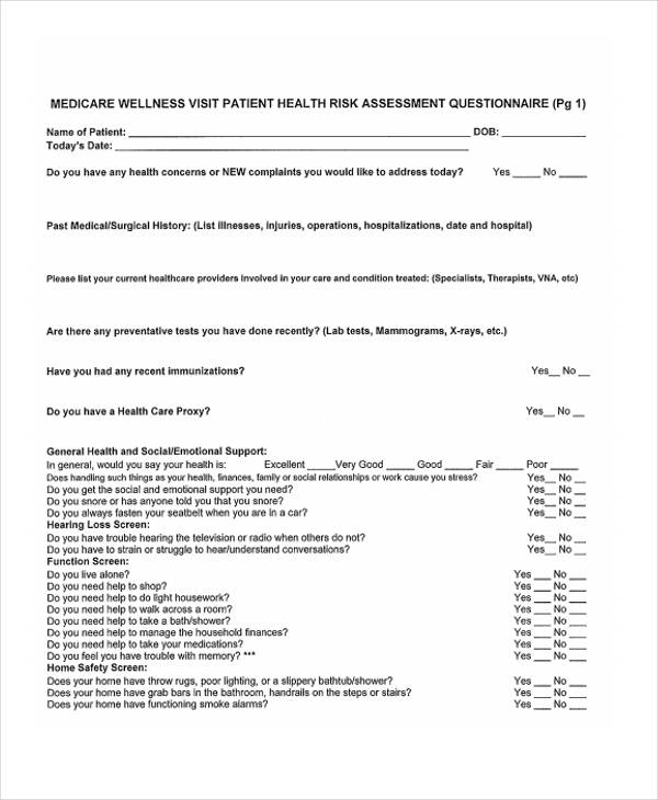 FREE 44+ Risk Assessment Forms in PDF | MS Word