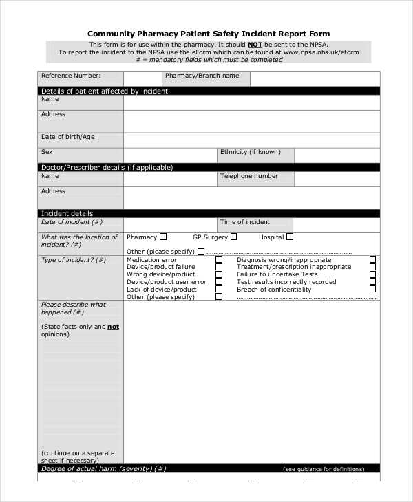 pharmacy patient incident report form1