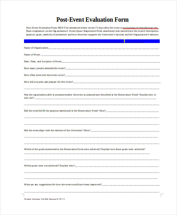 post event evaluation form5