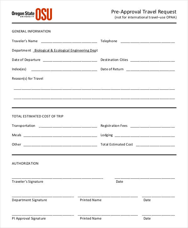 pre approval travel request form1