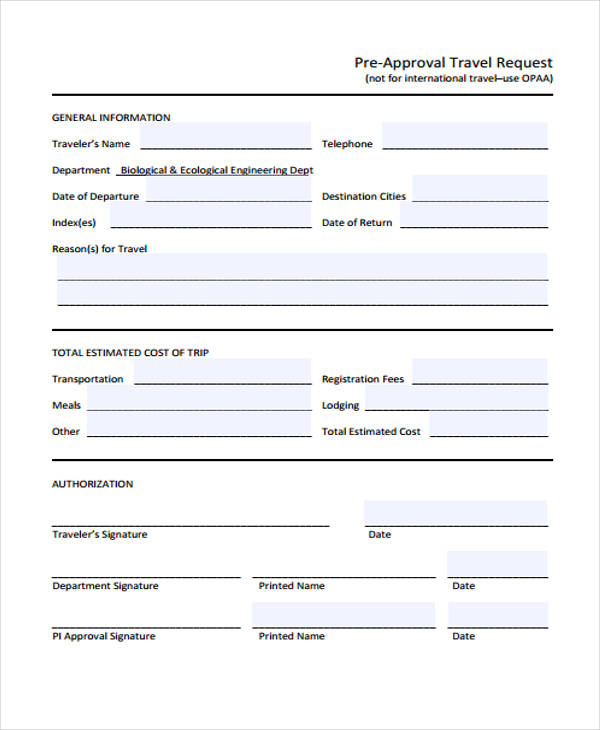 pre approval travel request form3