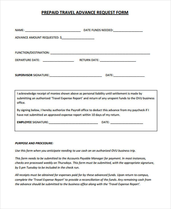 prepaid travel advance request form2