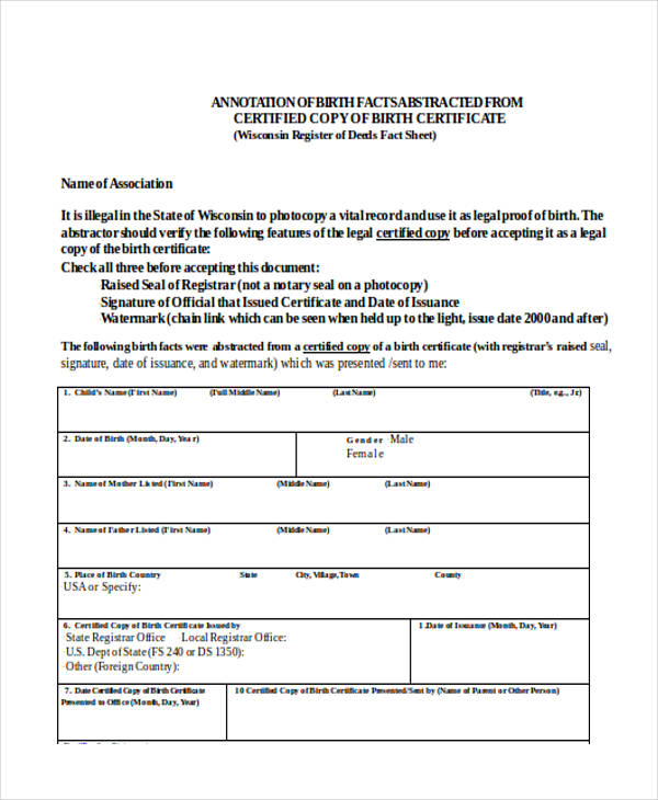 printable birth certificate form1