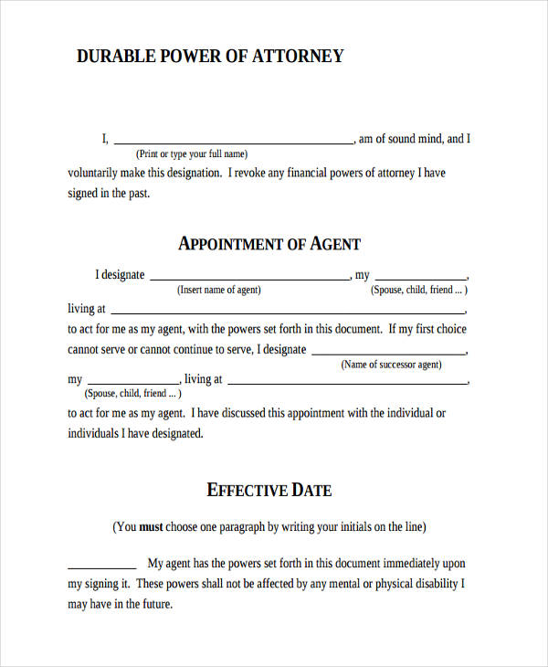 free-printable-durable-power-of-attorney-forms